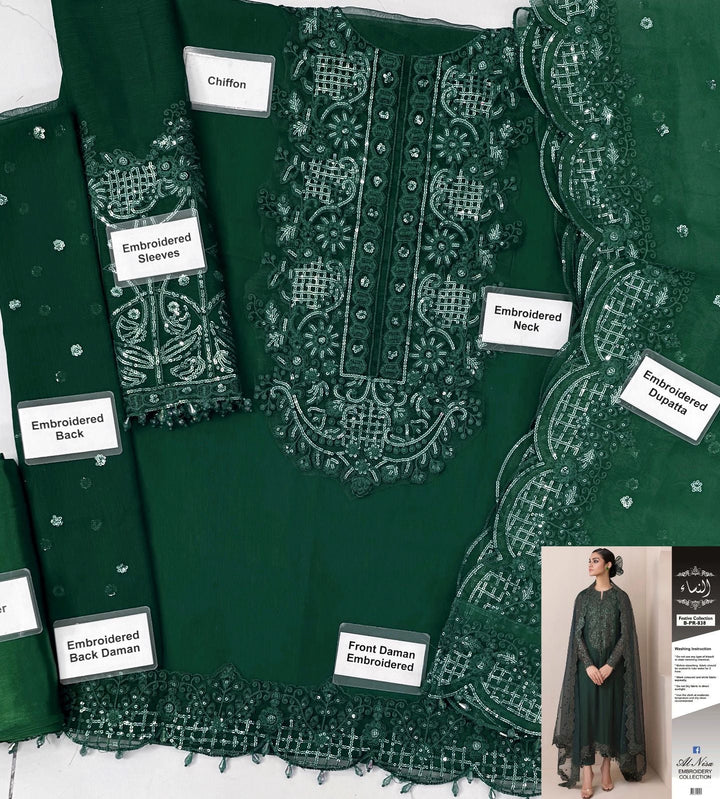 Baroque Chiffon Suit-Aarasta