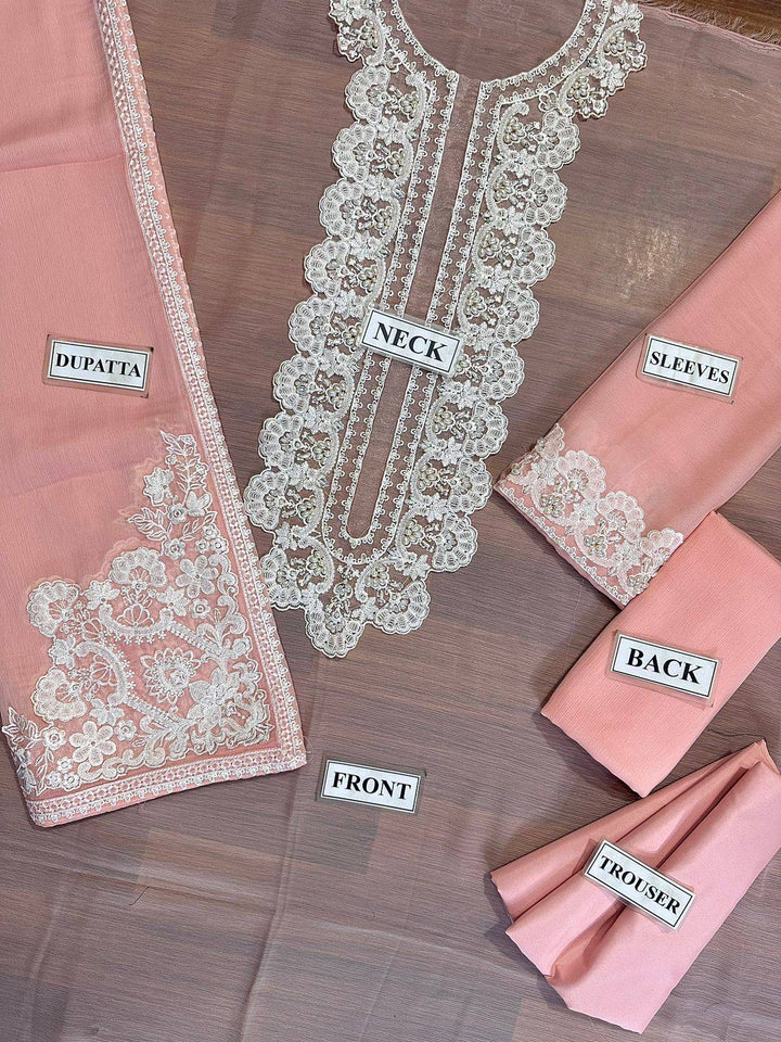 Baroque Chiffon Suit-Aarasta