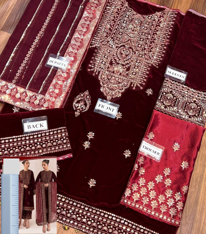 Baroque Jazmin Velvet Suit-Aarasta