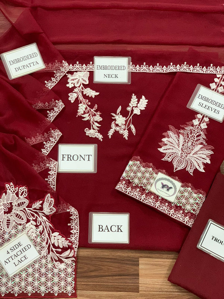 Baroque Chiffon Suit-Aarasta