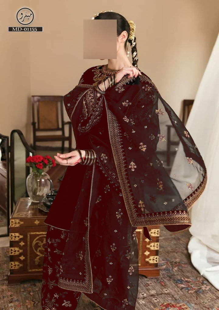 Baroque Chiffon Suit-Aarasta