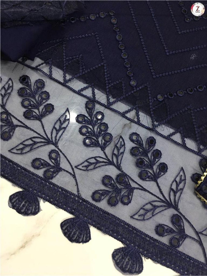 Baroque Chiffon Suit-Aarasta