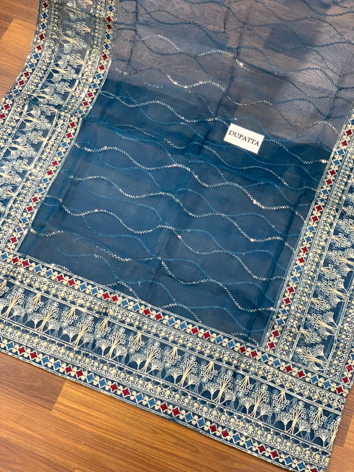 Baroque Chiffon Suit-Aarasta