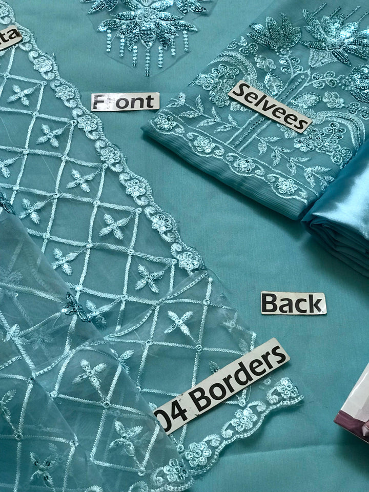 Baroque Chiffon Suit-Aarasta