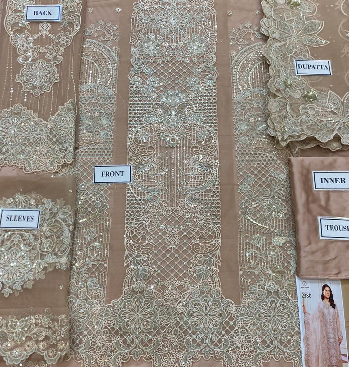 Baroque Chiffon Suit-Aarasta