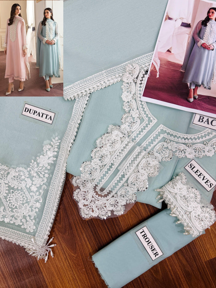 Baroque Chiffon Suit-Aarasta