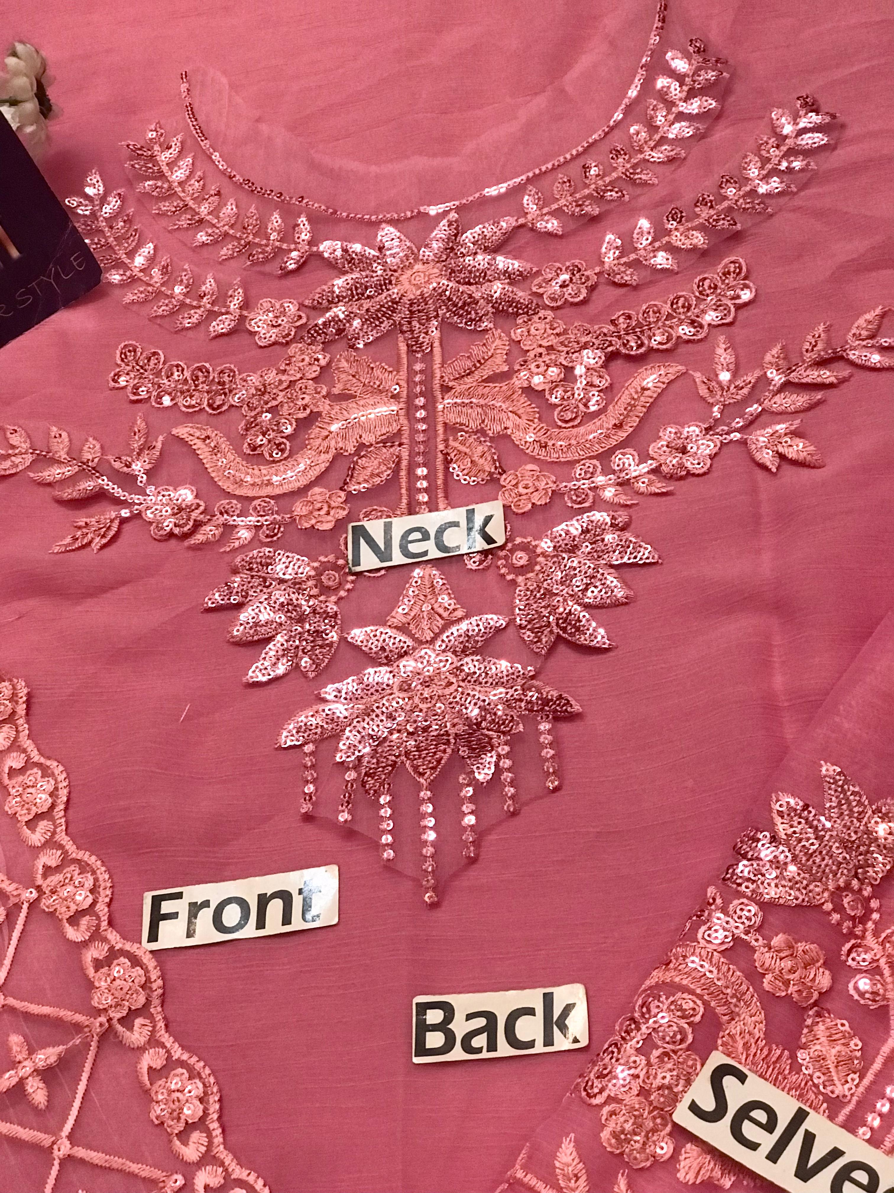 Baroque Chiffon Suit-Aarasta