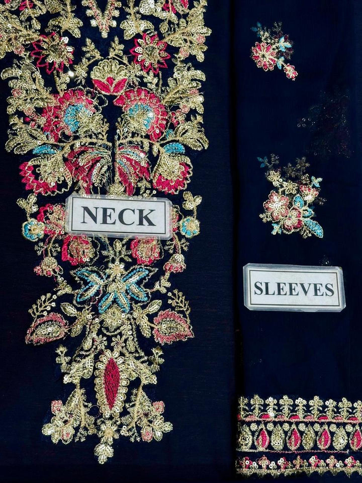 Baroque Chiffon Suit-Aarasta