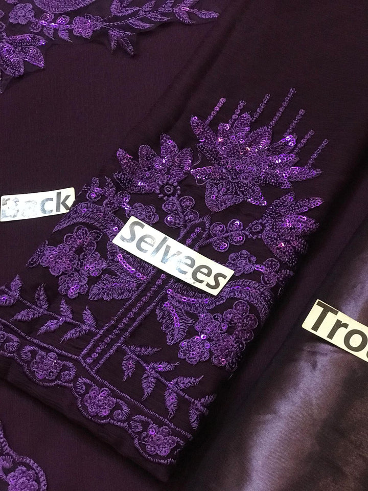 Baroque Chiffon Suit-Aarasta