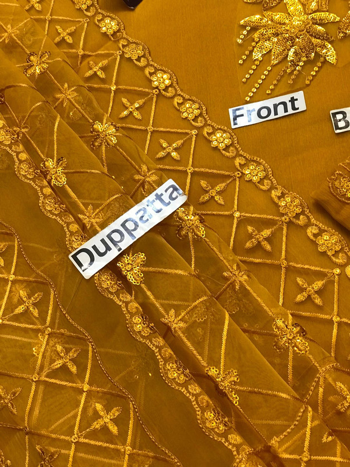 Baroque Chiffon Suit-Aarasta