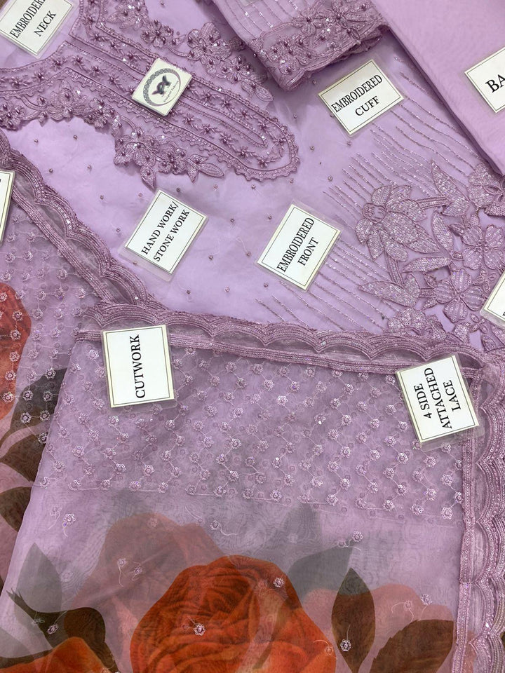 Baroque Organza Suit-Aarasta