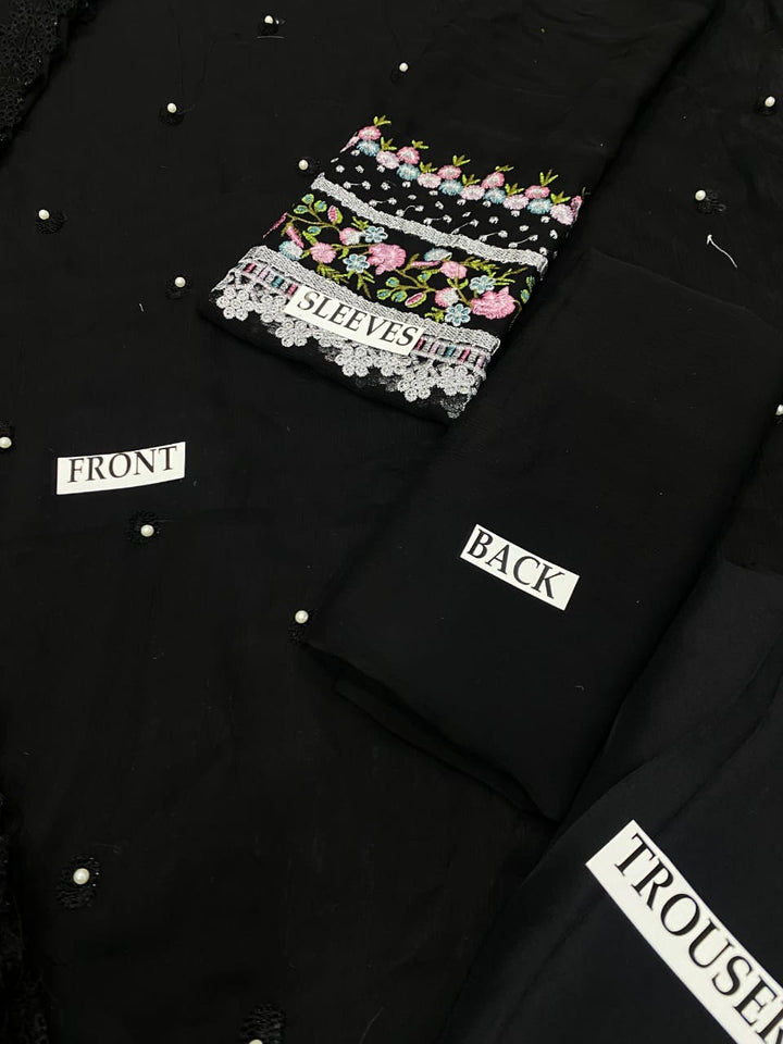 Baroque Chiffon Suit-Aarasta