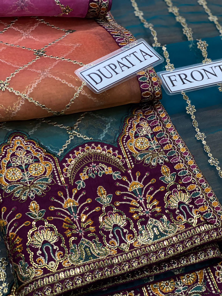 Baroque Organza Suit-Aarasta