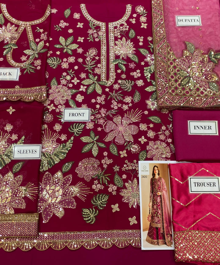 Jazmin Chiffon Suit-Aarasta