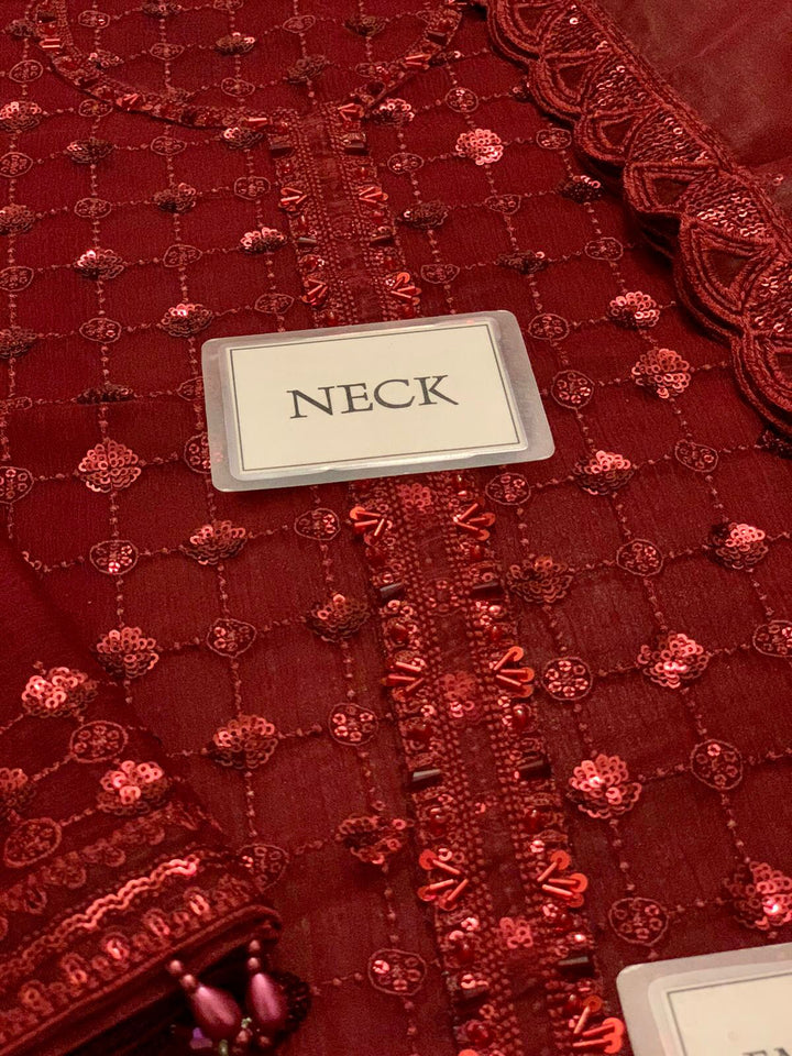 Baroque Chiffon Suit-Aarasta