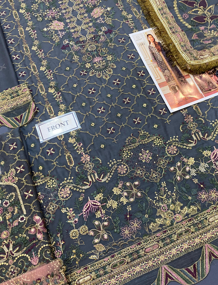 Baroque Chiffon Suit-Aarasta