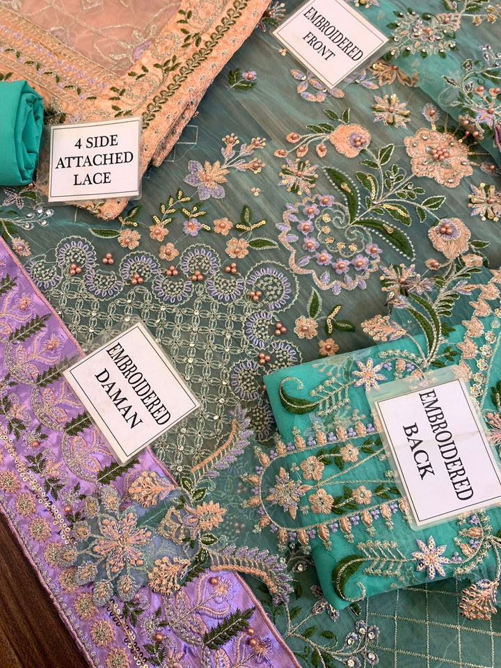 Baroque Organza Suit-Aarasta