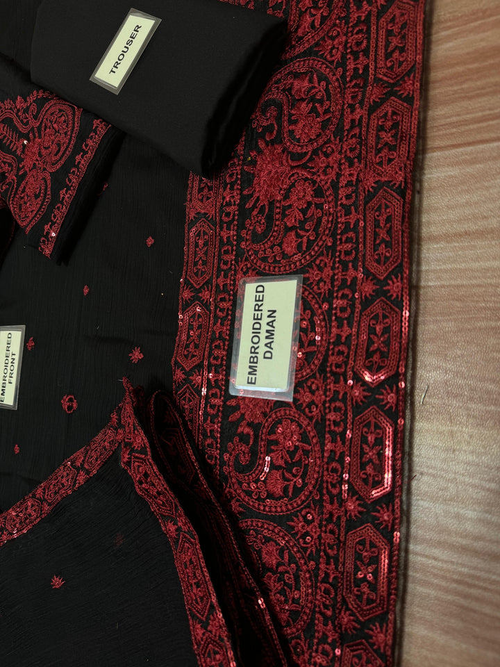 Baroque Chiffon Suit-Aarasta