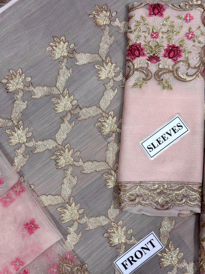 Baroque Chiffon Suit-Aarasta