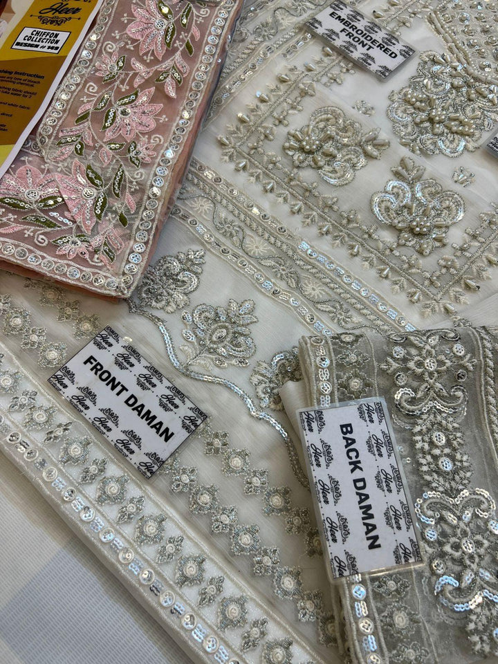 Baroque Chiffon Suit-Aarasta