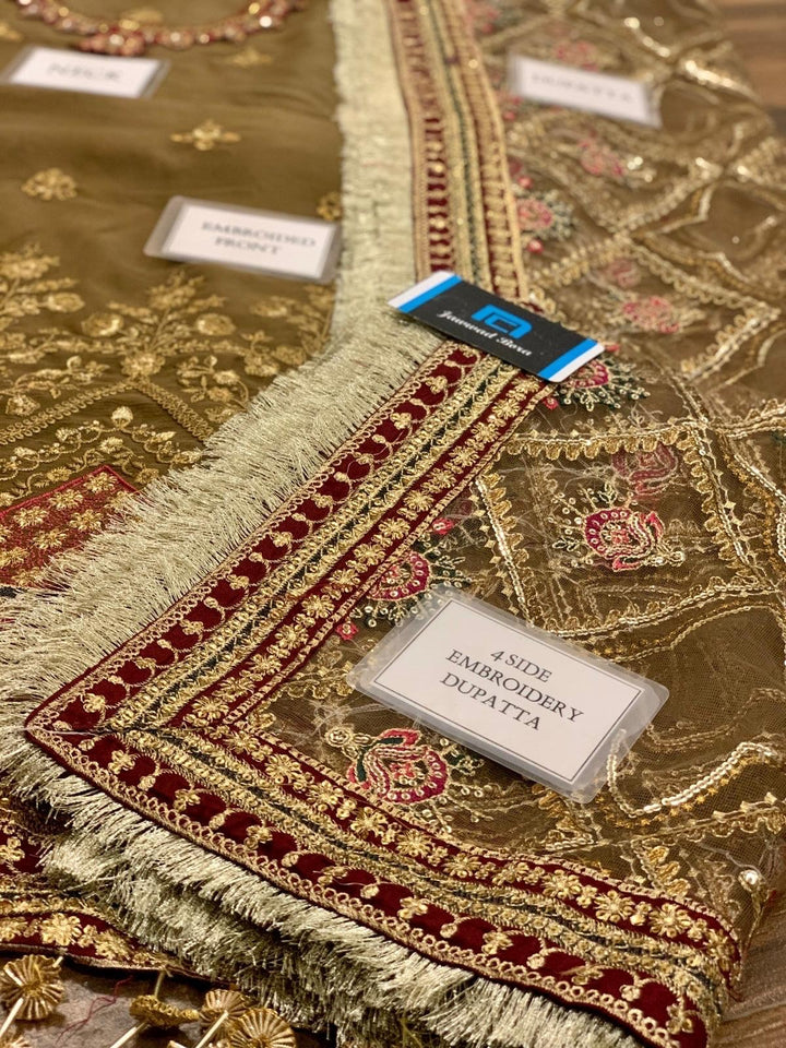 Baroque Chiffon Suit-Aarasta