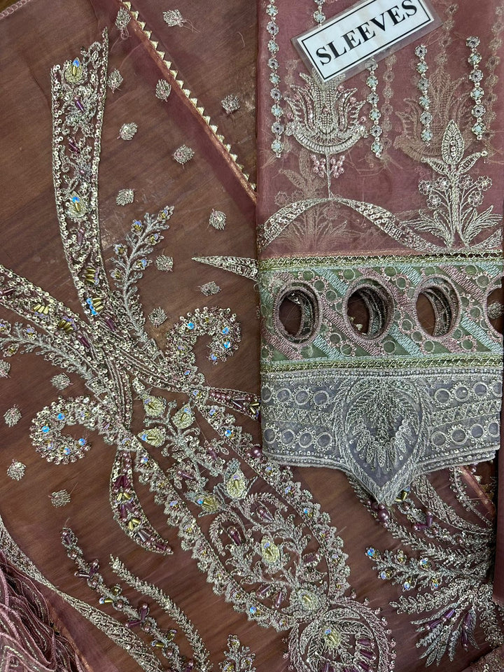 Jazmin Organza Suit-Aarasta