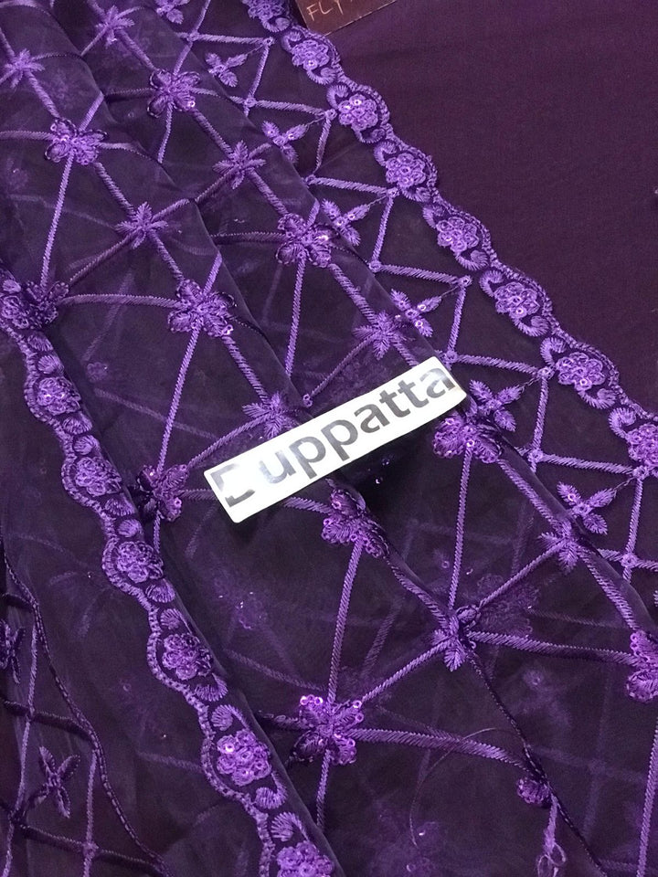 Baroque Chiffon Suit-Aarasta