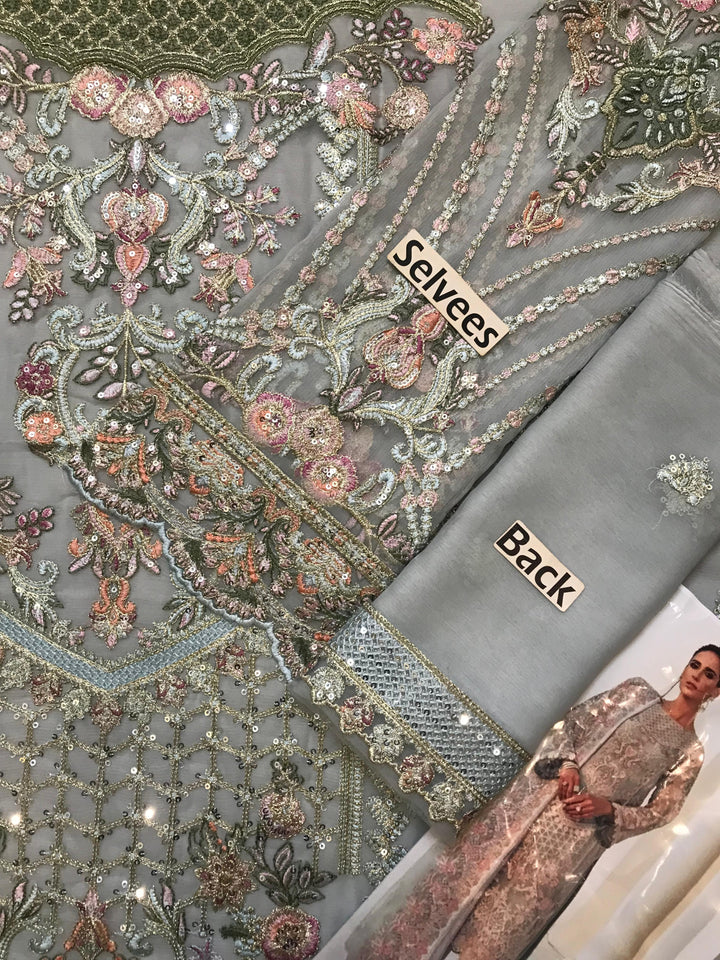 Baroque Chiffon Suit-Aarasta