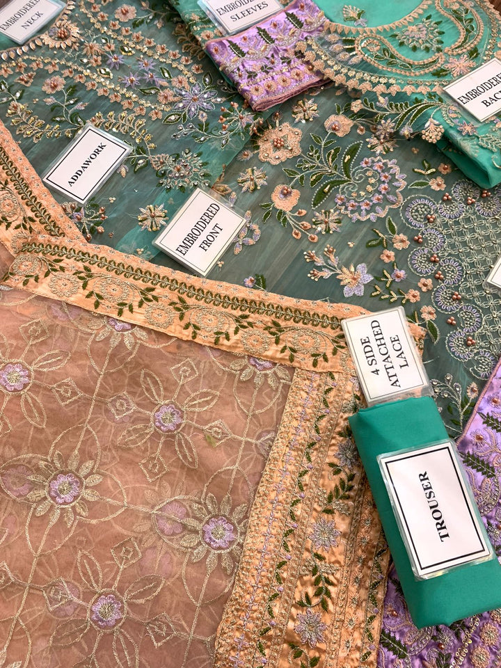 Baroque Organza Suit-Aarasta