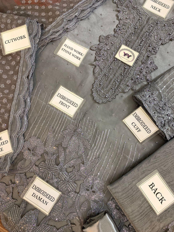 Baroque Organza Suit-Aarasta