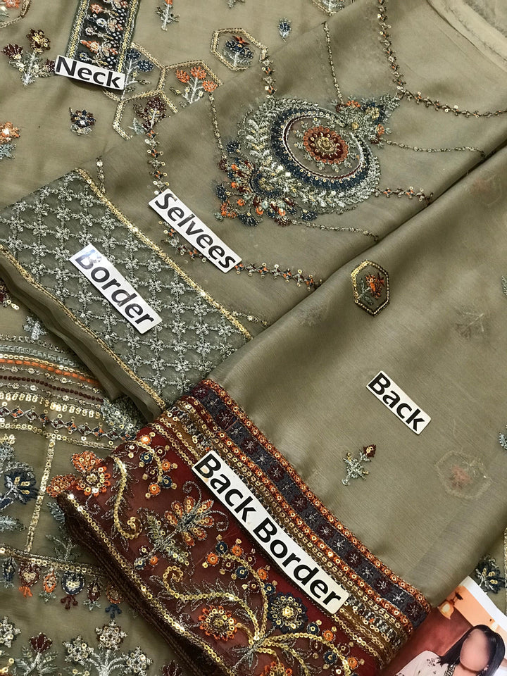 Baroque Chiffon Suit-Aarasta