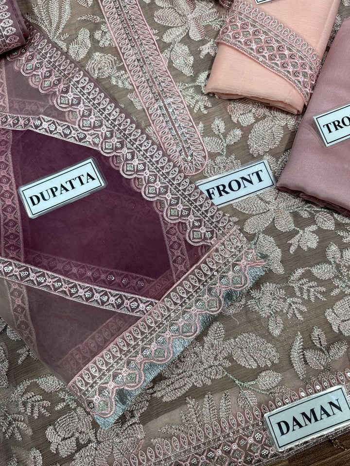 Jazmin Chiffon Suit-Aarasta