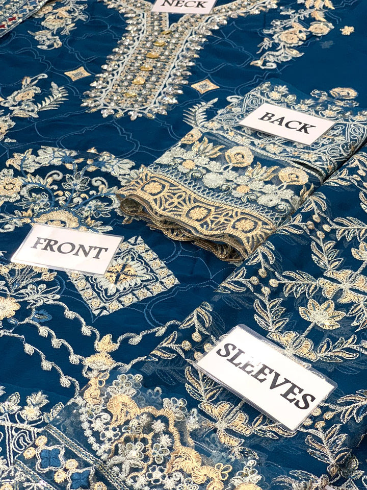 Baroque Chiffon Suit-Aarasta