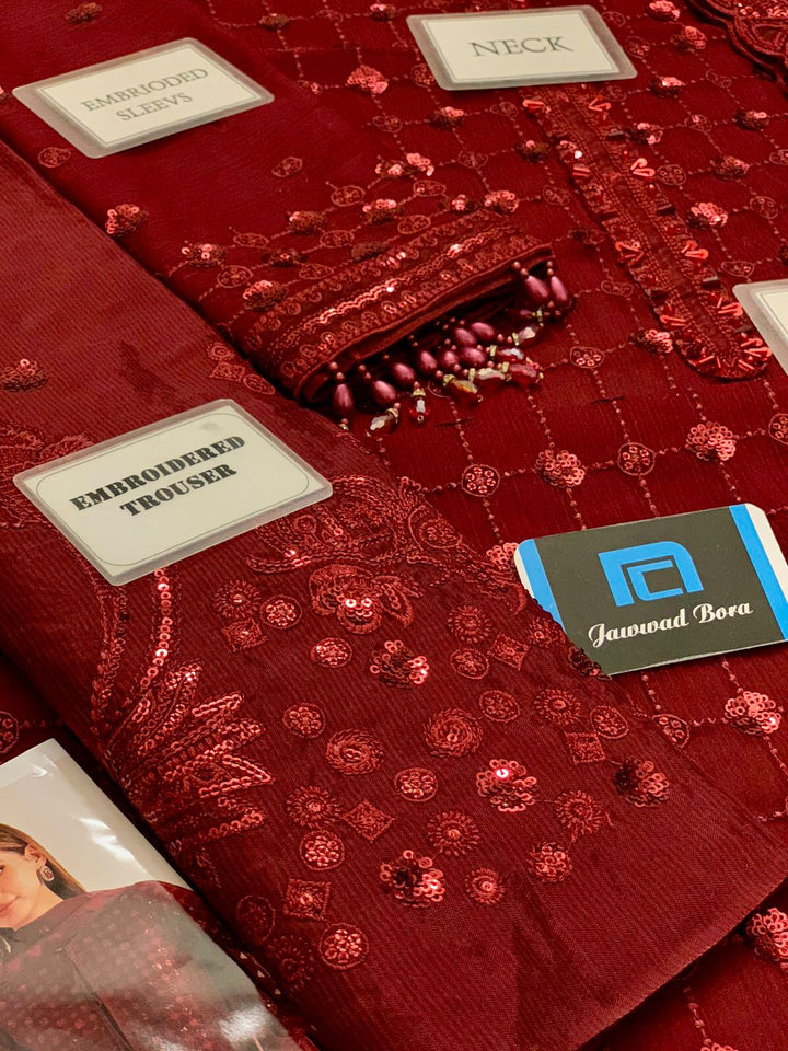 Baroque Chiffon Suit-Aarasta