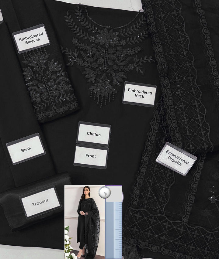 Baroque Chiffon Suit-Aarasta