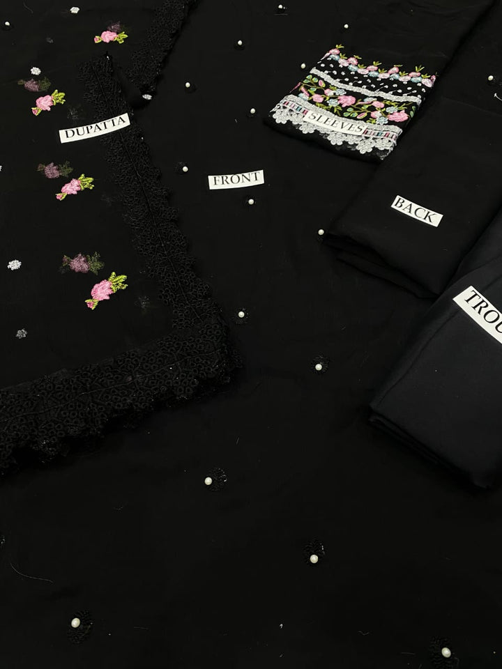 Baroque Chiffon Suit-Aarasta