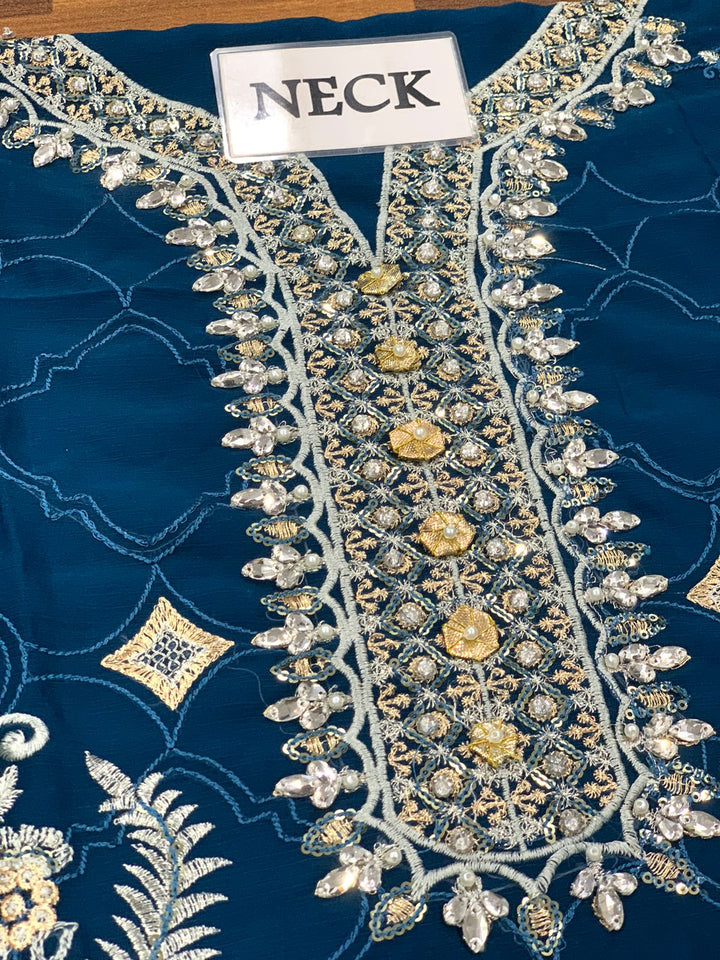 Baroque Chiffon Suit-Aarasta