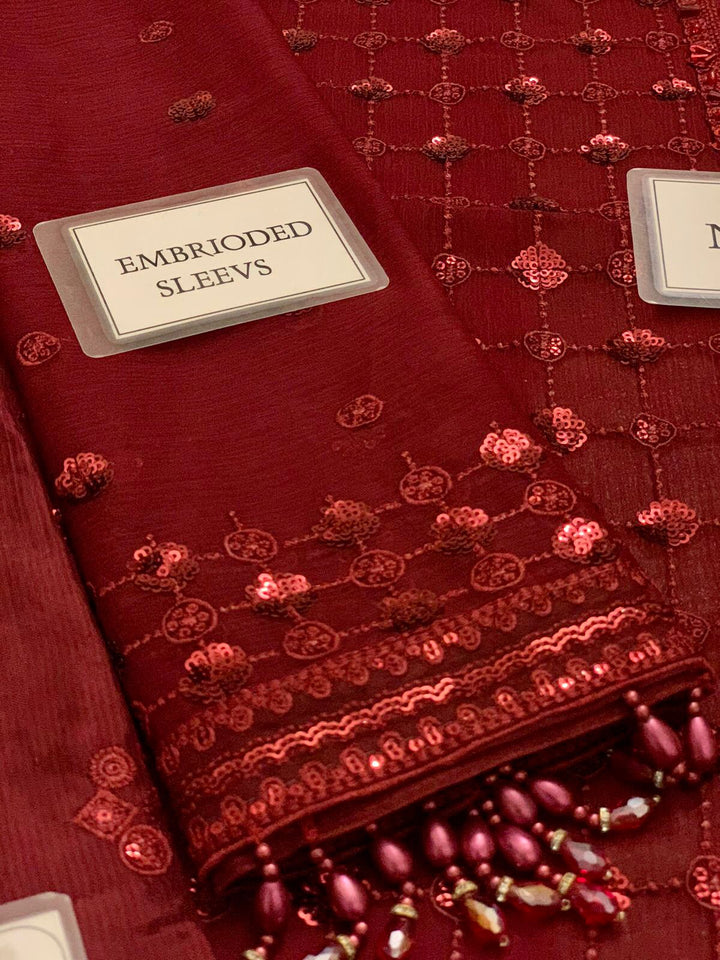 Baroque Chiffon Suit-Aarasta