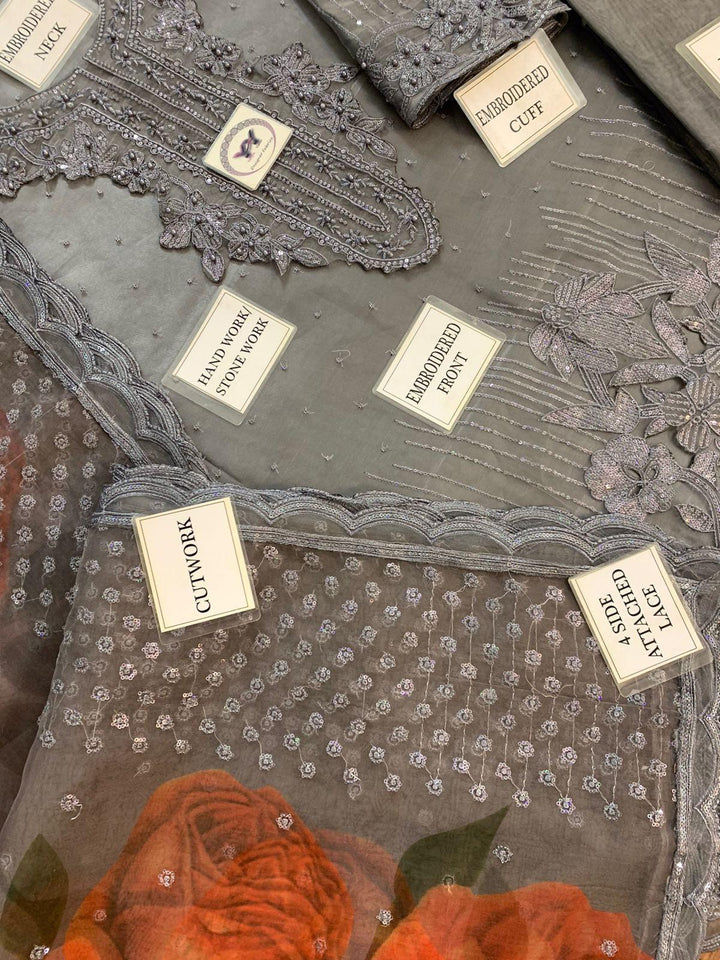 Baroque Organza Suit-Aarasta