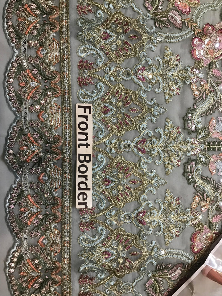 Baroque Chiffon Suit-Aarasta