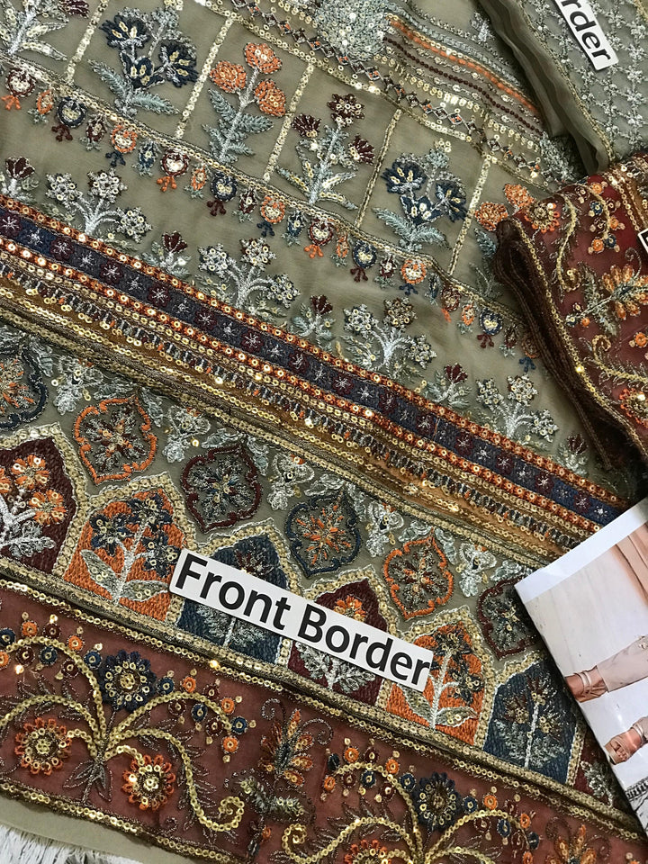 Baroque Chiffon Suit-Aarasta