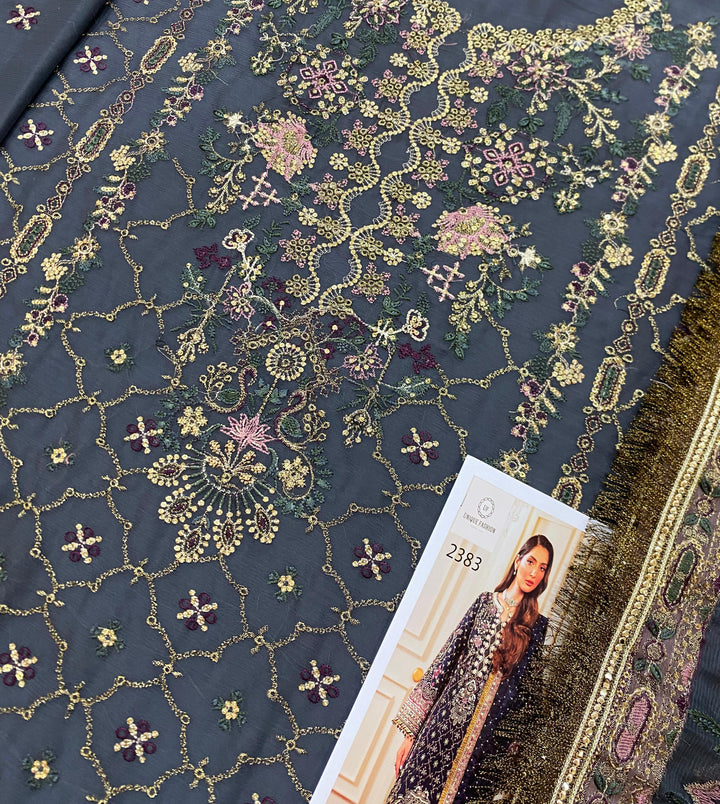 Baroque Chiffon Suit-Aarasta