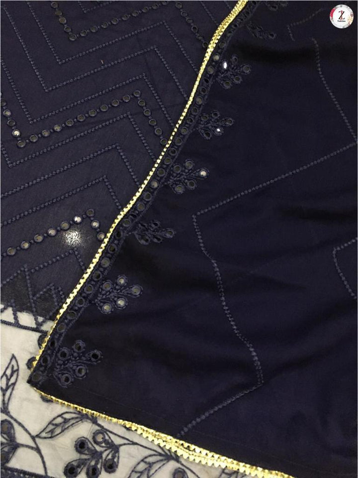 Baroque Chiffon Suit-Aarasta