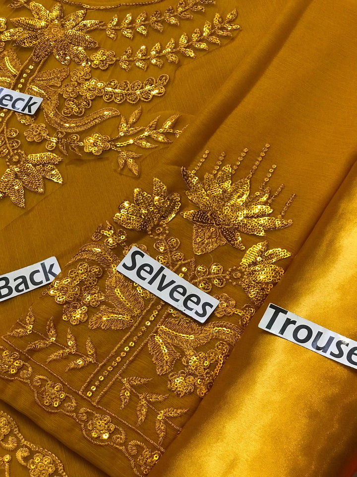 Baroque Chiffon Suit-Aarasta