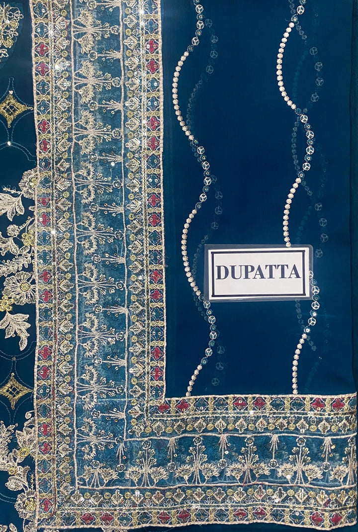 Baroque Chiffon Suit-Aarasta