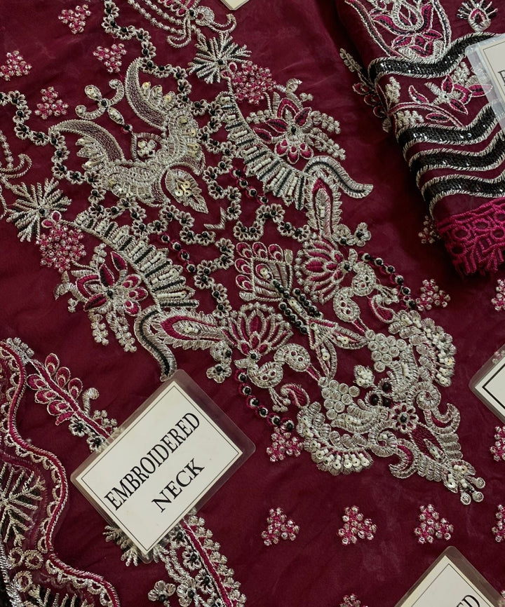 Jazmin Organza Suit-Aarasta