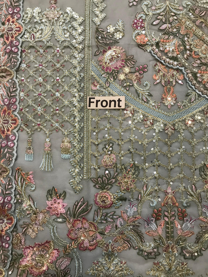 Baroque Chiffon Suit-Aarasta