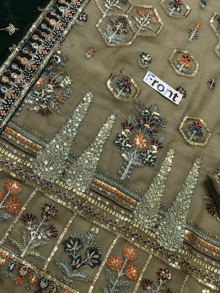 Baroque Chiffon Suit-Aarasta