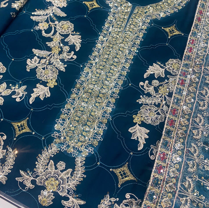 Baroque Chiffon Suit-Aarasta