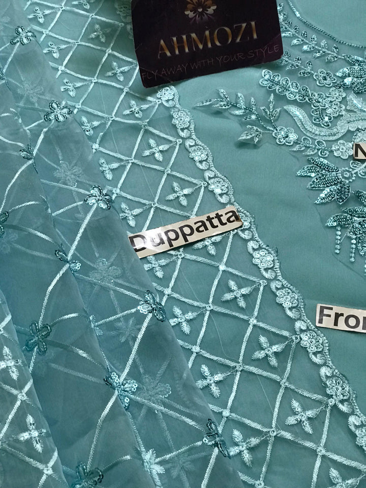 Baroque Chiffon Suit-Aarasta